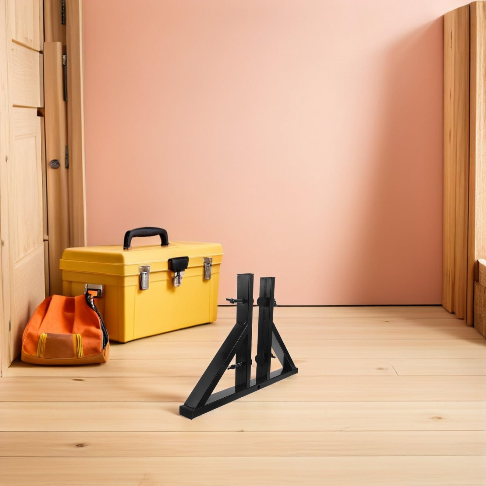 Zerodeko Supporto per Specchio a Figura Intera da Terra Antiscivolo, Staffa Porta Specchio Stabile Base Robusta per Esposizione Opere D’arte e Decorazioni in Casa e Ufficio