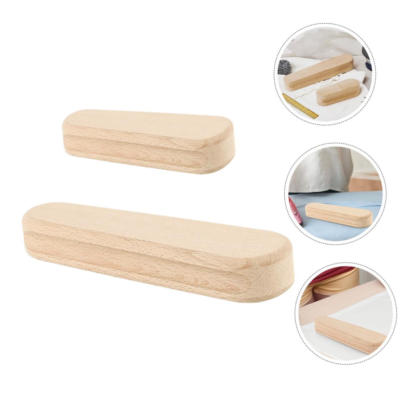 Outil de Couture en Bois pour Couture Précise, Lot de 2 Pièces