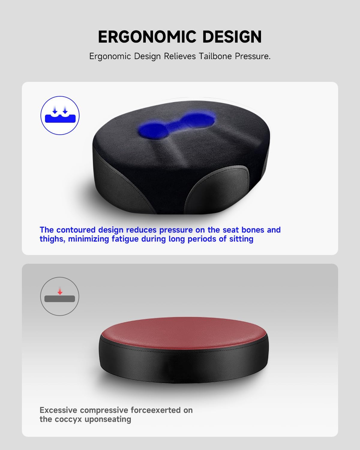 Donner Saddle Drum Throne, Drum Stool with Thickened Memory Foam Ergonomic Seat, Height Adjustable Drum Seat, Double Braced Drum Chair, Anti-Slip Drummer Stool Gifts for Adults and Teens