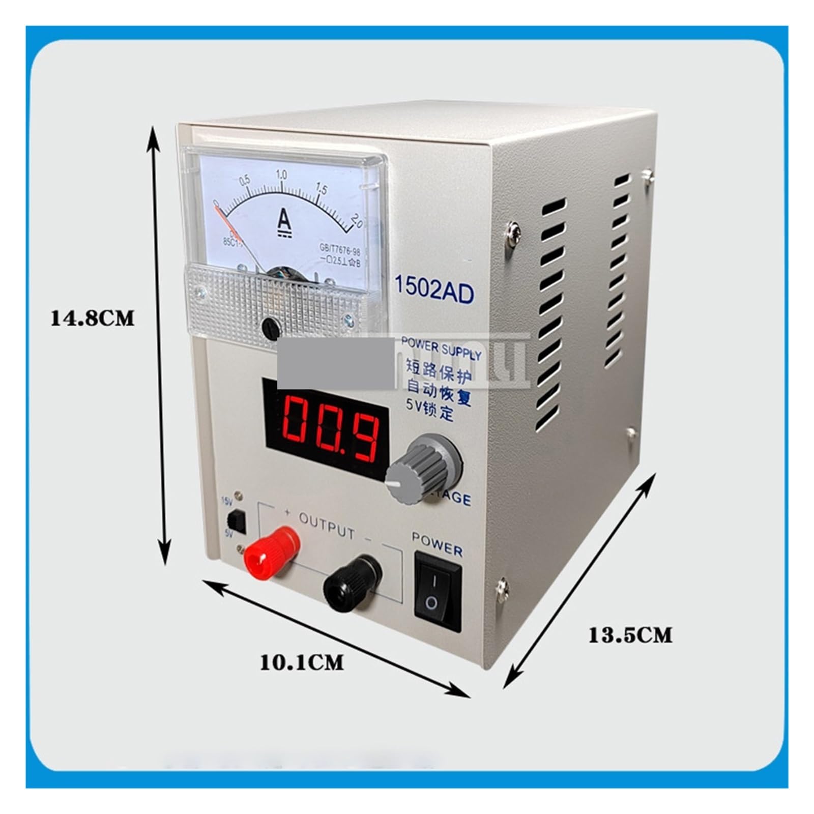 Regulowany zasilacz laboratoryjny DC 15 V 2 A Regulowany stabilizator napięcia 15 V 2 A Zasilacz impulsowy Do samodzielnego montażu