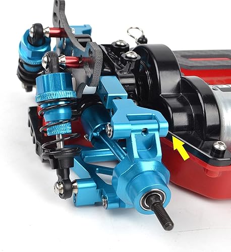 Miniatura 7 de RcAidong Brazos superiores traseros de aluminio para Tamiya TT-02 51528 B actualizaciones