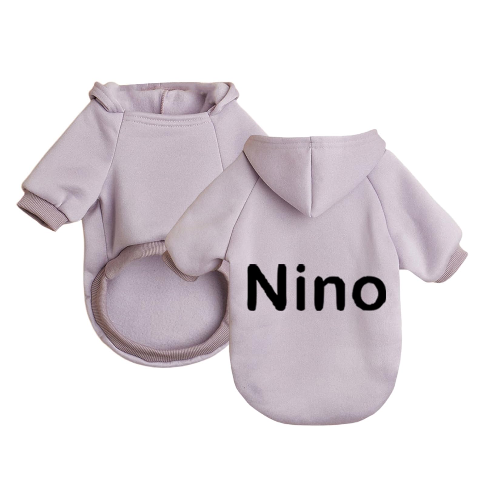 Custom Dog Hoodie with Embroidered Name Sweatshirt Warm and Lightweight Soft Texture Personalised Hoodie for Dogs Personalised Pet Gifts #024