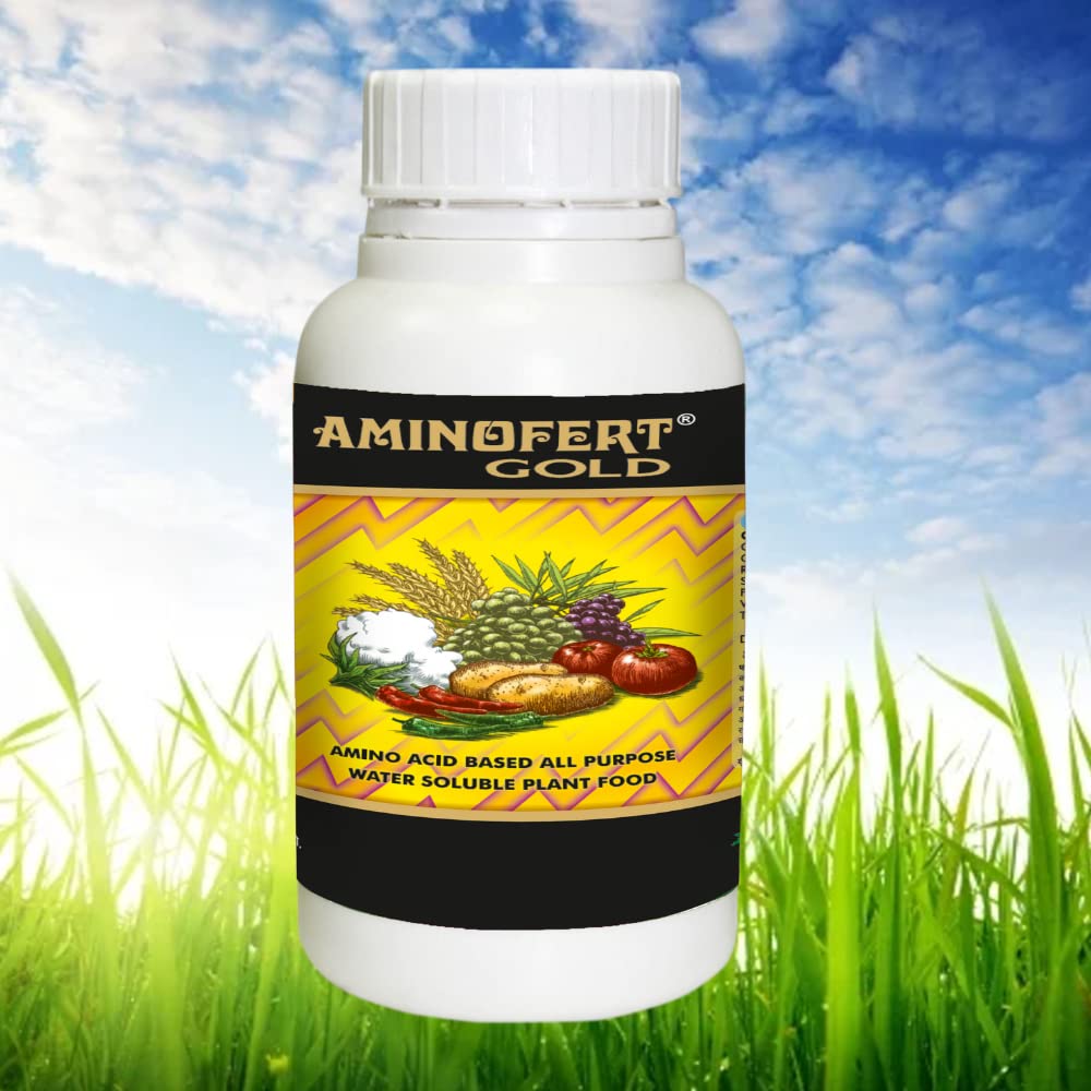 AminoFert-Gold Powder (250ML) | Organic Amino Acid Fertilizer | Organic Plant Growth Promoter & Bio-Stimulant | Water soluble fertilizer for plants | Bio stimulant for indoor and outdoor (B09P8BCS4B) Amazon Price History, Amazon Price Tracker