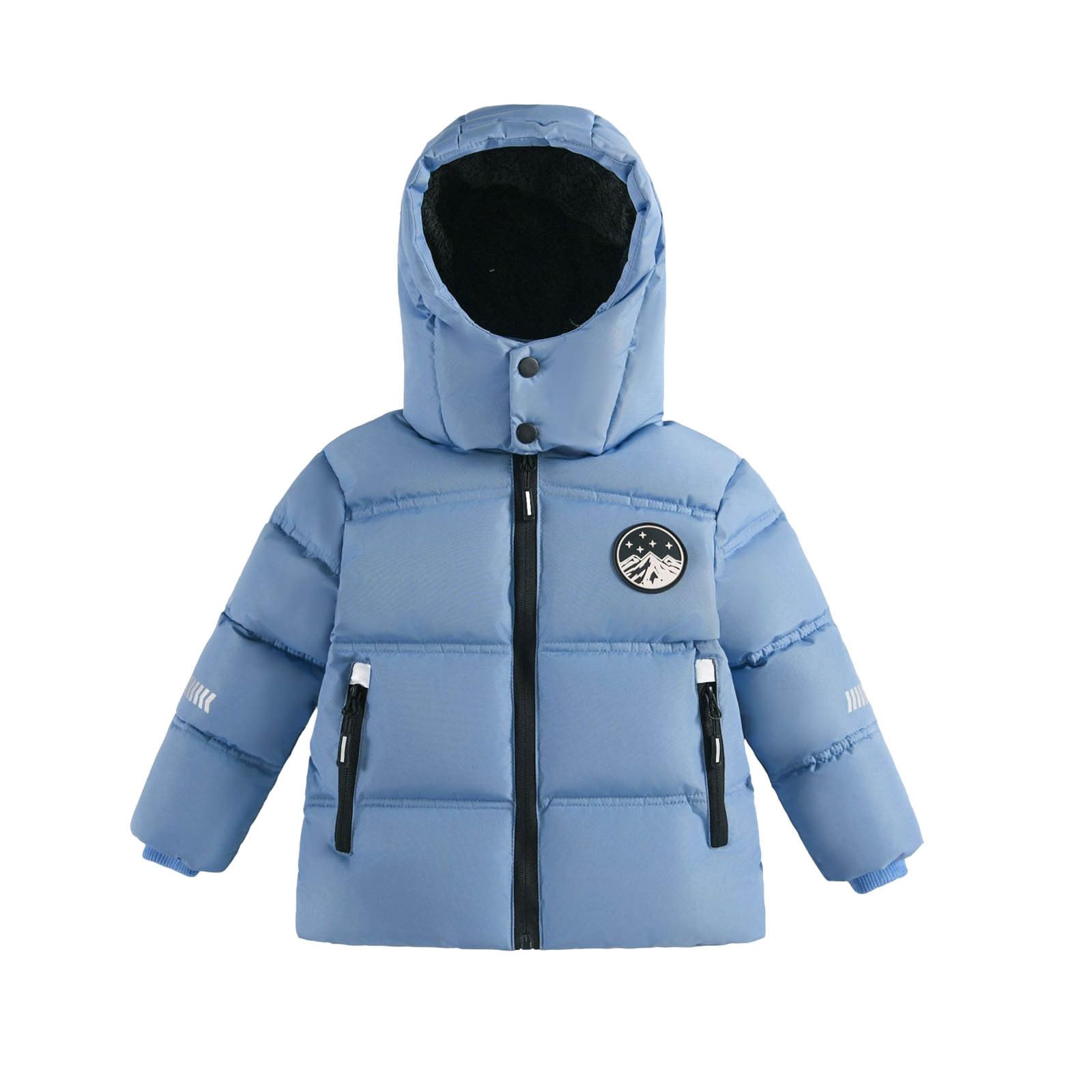 Generisch Giubbotto invernale in piuma per bambini, elegante, corto e ispessito capispalla per ragazzi, caldo piumino per la stagione invernale