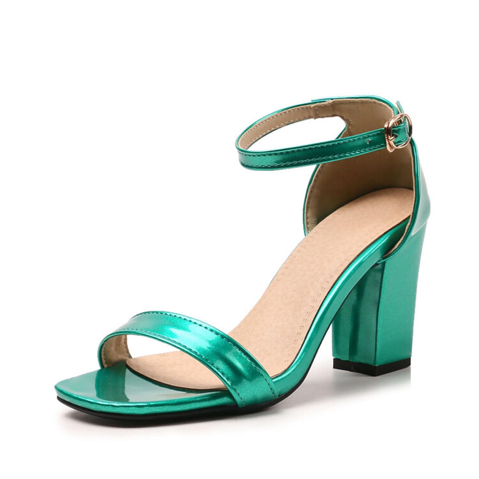 8.5CM Aperto Toed Caviglia Legato Nuziale Scarpe da Sposa, Sandali con Tacchi Alti Confortevoli, Vestito di Partito Scarpe