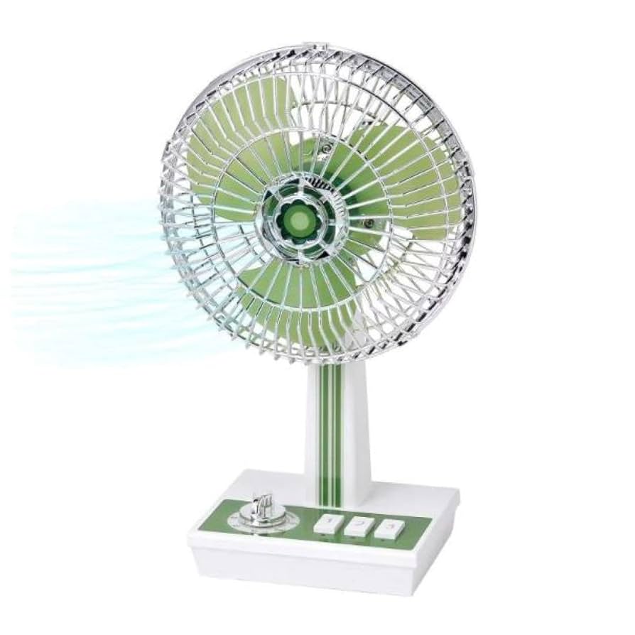 専用　Vintage Fan グリーン 卓上扇風機 東洋ケース 扇風機 スイングファン 卓上 ミニ usb （ 卓上扇風機