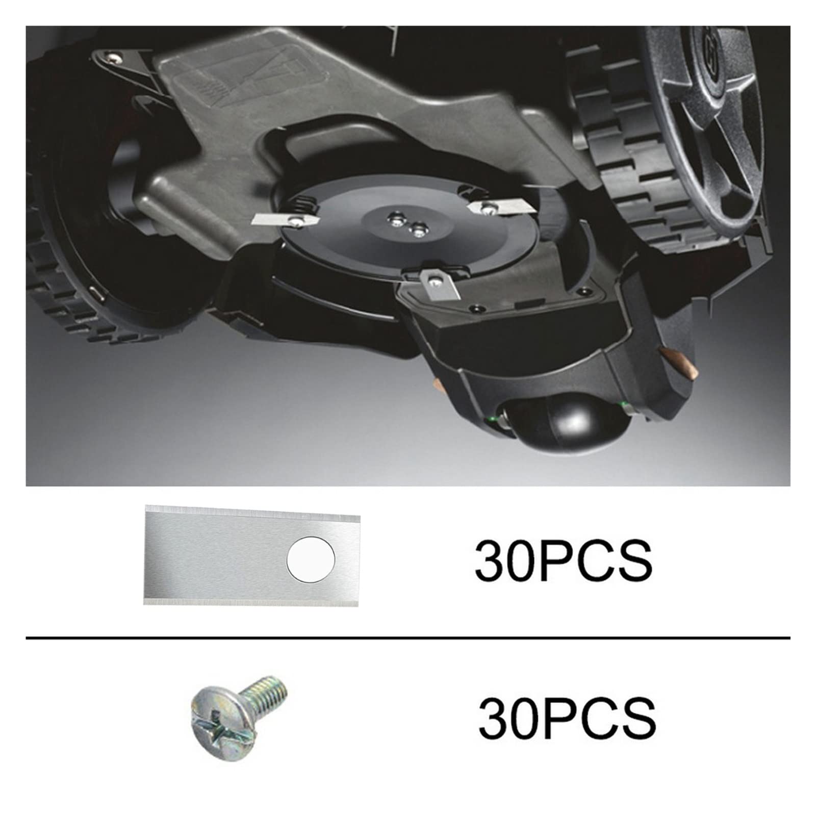 42,5 * 17,5 * 0,6 mm robotowa kosiarka wymiana ostrza przeciw Rust Automatic Automatic Cutter kompatybilny z Worx Landroid fangzi (Material : ŻÓŁTY)
