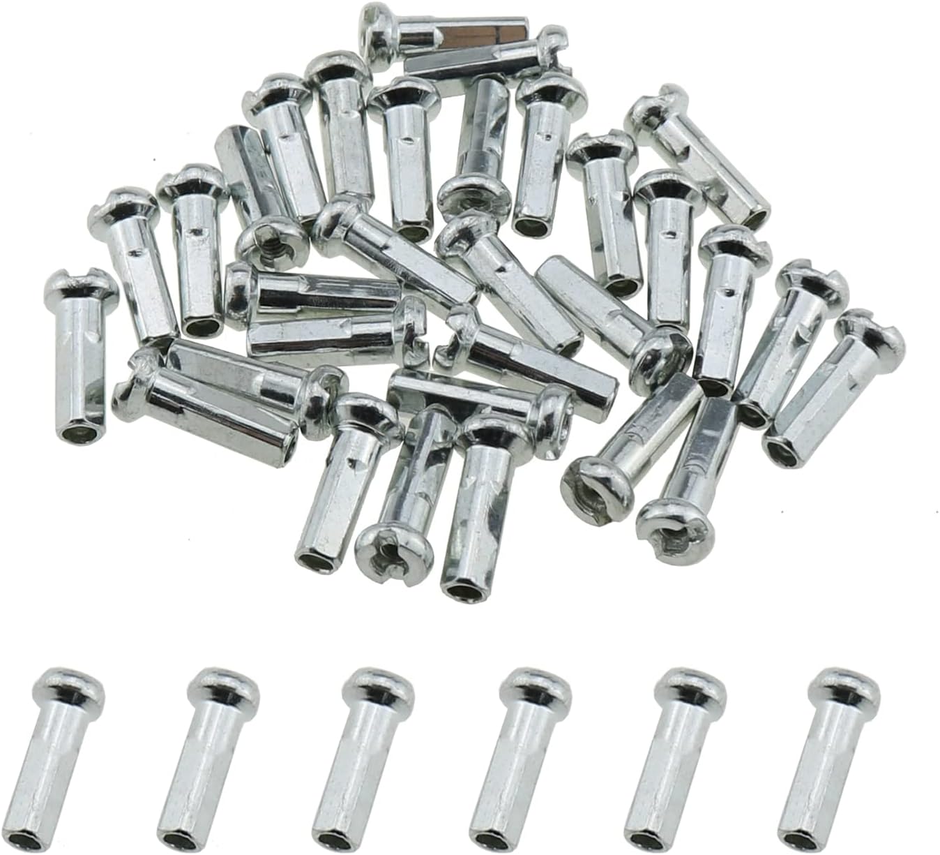 Bike Bicycle Spokes 14G 175MM Mountain Bike Spokes Carbon Steel Silver