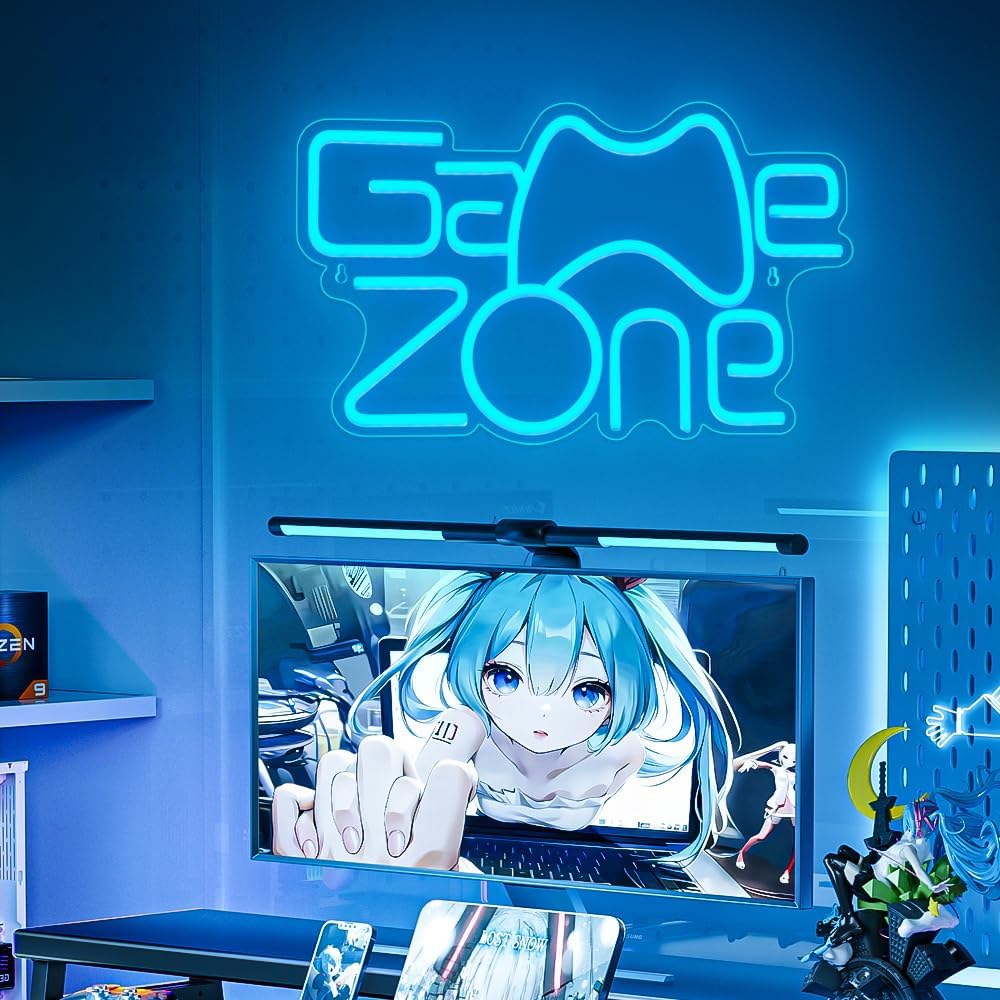 Game Zone Neon Sign,Gamer Neon Light for Game Room Decor,Gaming Neon Light Signs Gift for Teen Boys Room Decor with USB Powered - Image 5