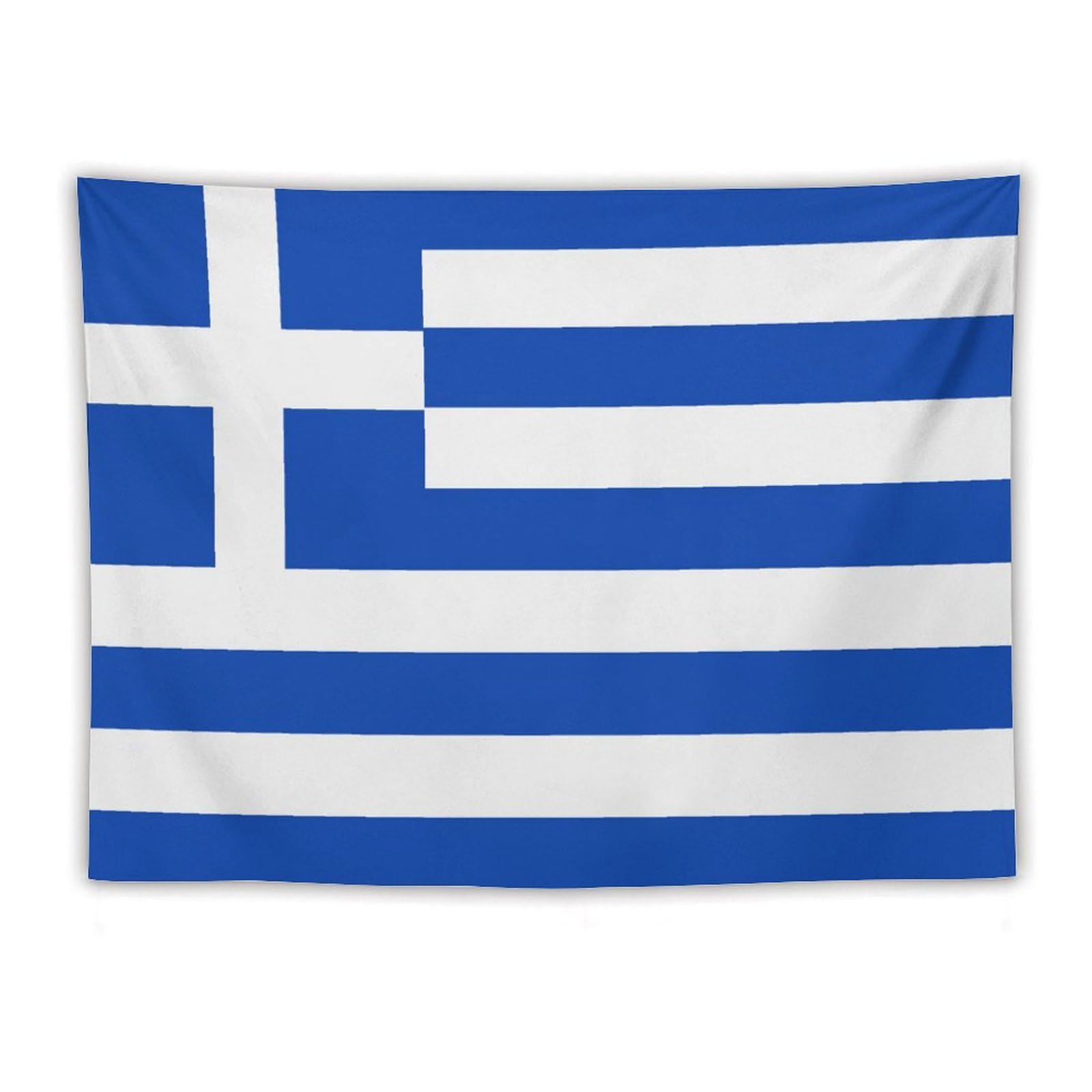 XingFox TecEr Greece Flag Decor Tapestry, National Flag Wall Hanging Tapestries, Wall Posters For Bedroom Living Room Dorm Party Wall Decor, 60"x80"