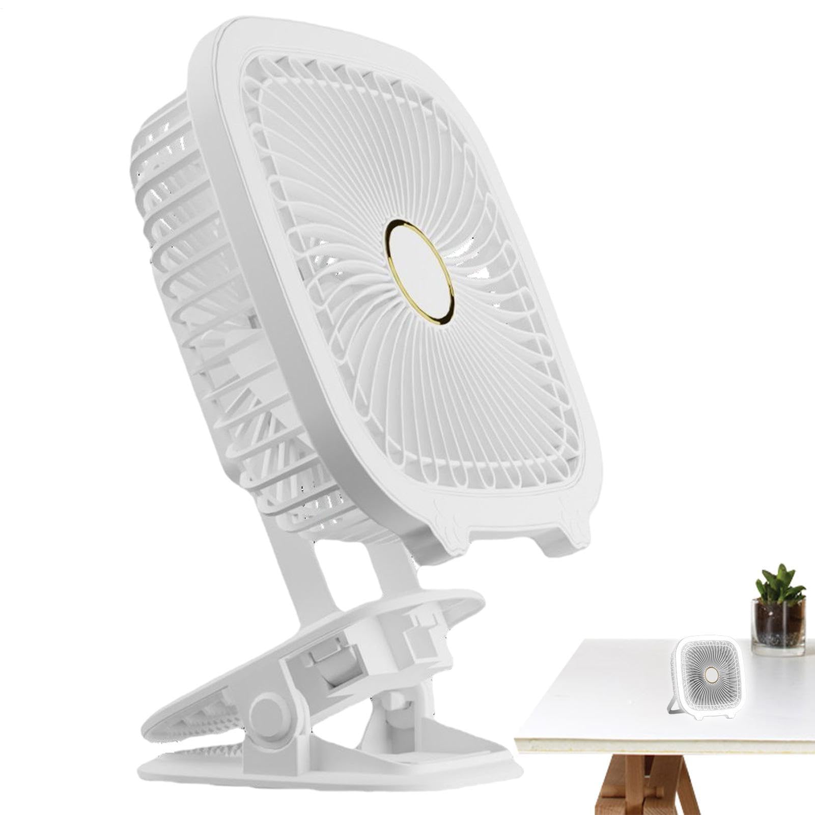 Ventilateur de table à clipser pour le bureau et les sorties en extérieur