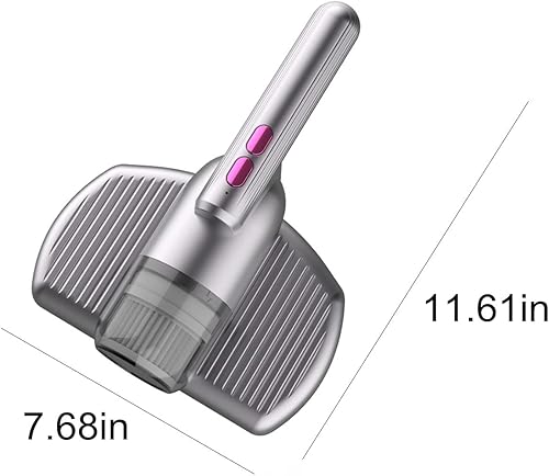 Miniatura 3 de Aspirador de cama, aspiradora de colchón 7.5KPa, limpiador de colchón profundo de mano de alta frecuencia, doble ritmo, adecuado para ropa de cama,