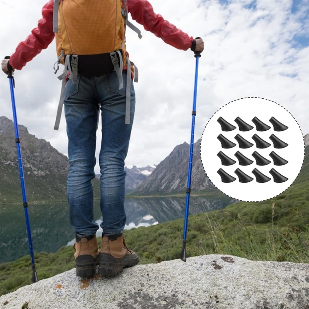 Milisten 30stücke Trekkingstock Gummipuffer rutschfeste Kunststoff-fußpads Für Wanderstöcke Und Gehstöcke Langlebige Und Verschleißfeste Stöcke Schutzbezüge Installieren Und
