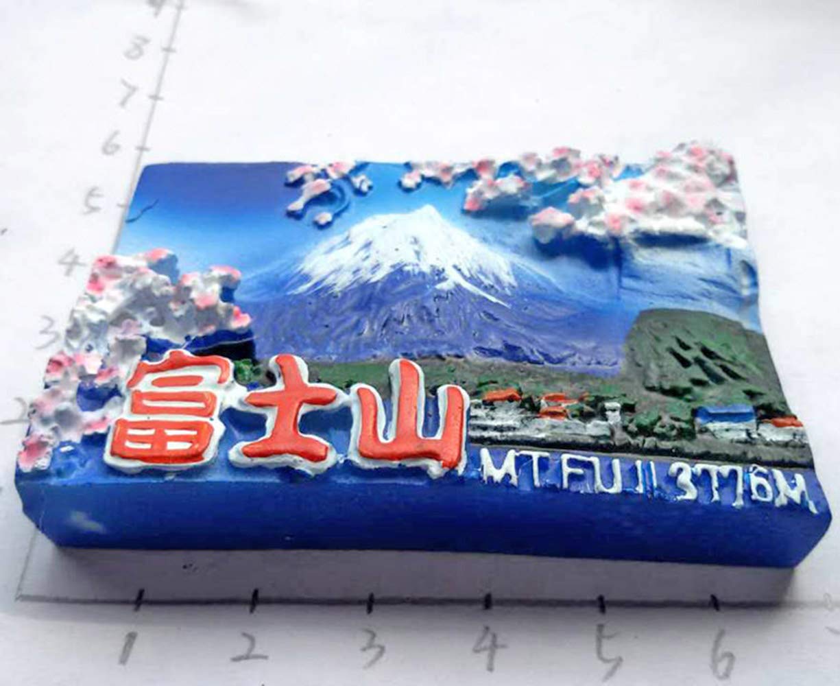 Magnete per Frigorifero 3D in Resina, Souvenir Creativo del Monte Fuji