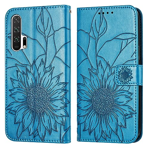 Étui Honor 20 Pro antichoc en cuir avec clapet de protection pour femme