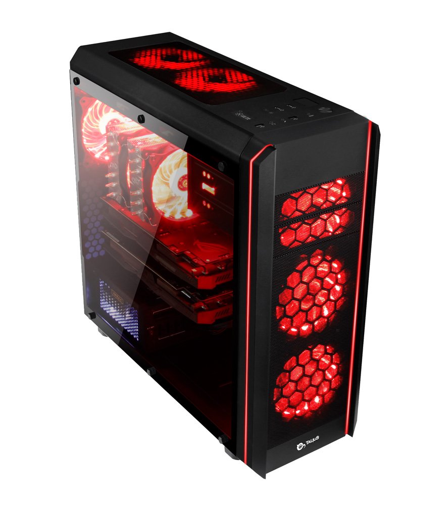 TALIUS Caja Gaming. PC de Juego de Torre ATX. Estilo Tal (Tal-Daemon)