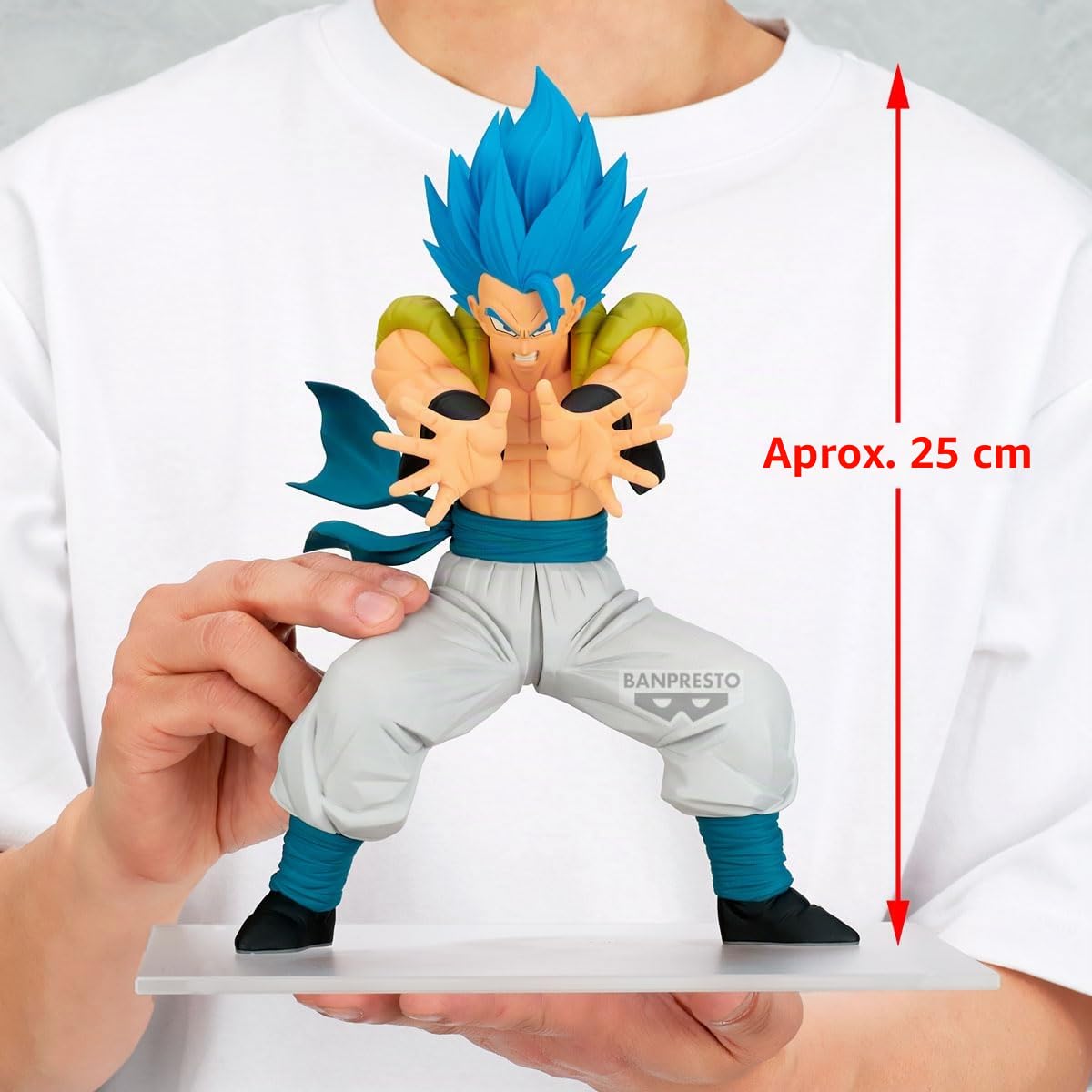 Banpresto Figura de Accion Gogeta II Dragon Ball Super - Grandista 25cm - PZ69647P Multicolor - Figura Coleccionable - Ideal para los fanáticos del Anime