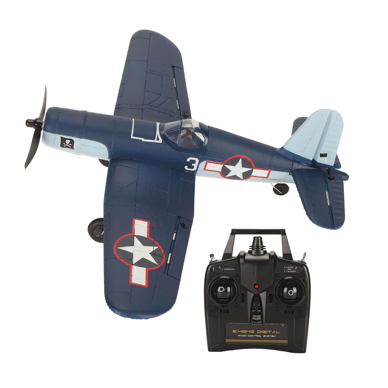 Aereo RC 2.4Ghz Pronto a Volare Aereo telecomandato con tecnologia anti-interferenza per principianti Materiale EPP durevole Batteria da 605 g 400 mAh