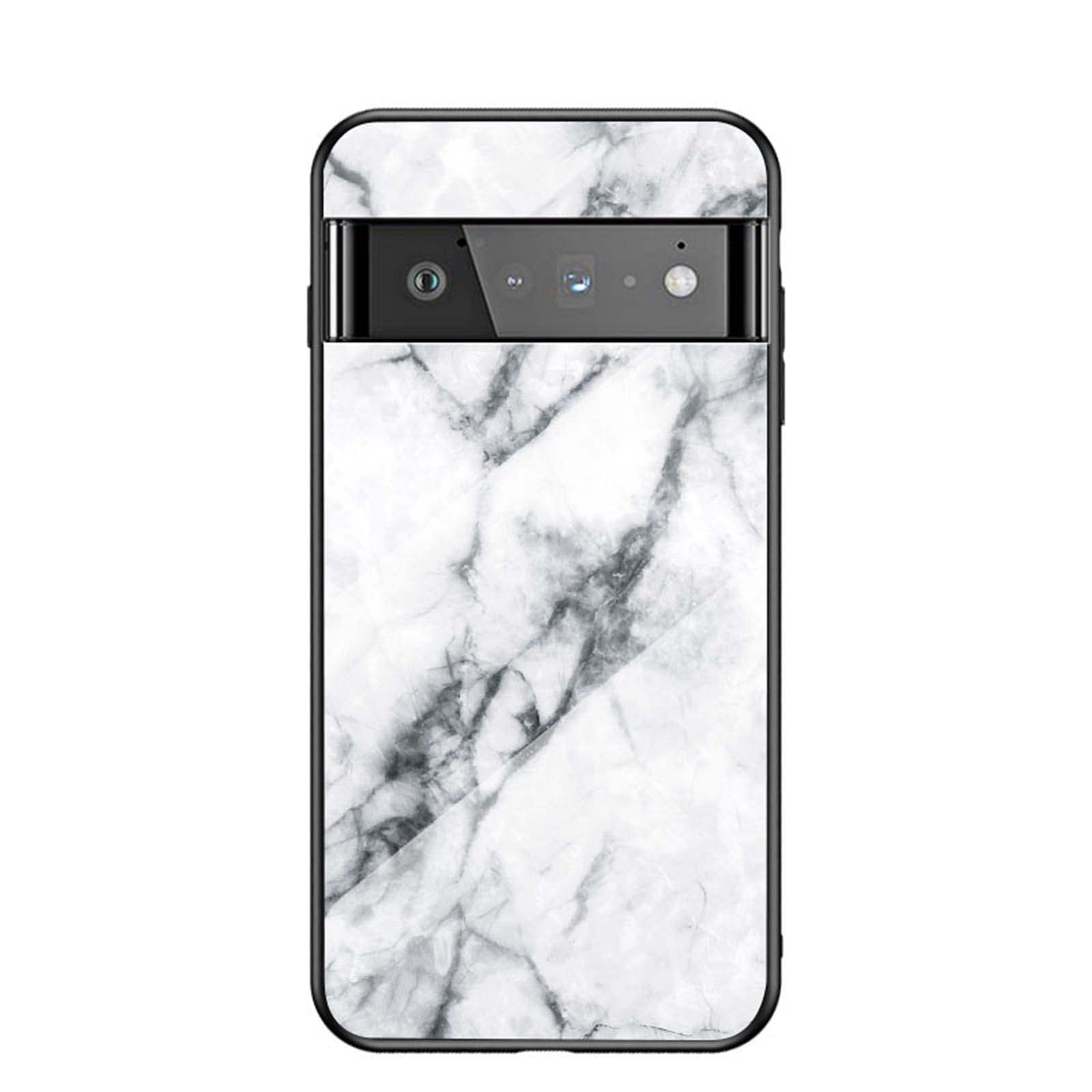 Custodia NEINEI Per Google Pixel 6 Con Design Effetto Marmo: Cover Antiurdo TPU E PC, Morbida E Sottile Con Protezione 360° (Trama Di Marmo) - 3