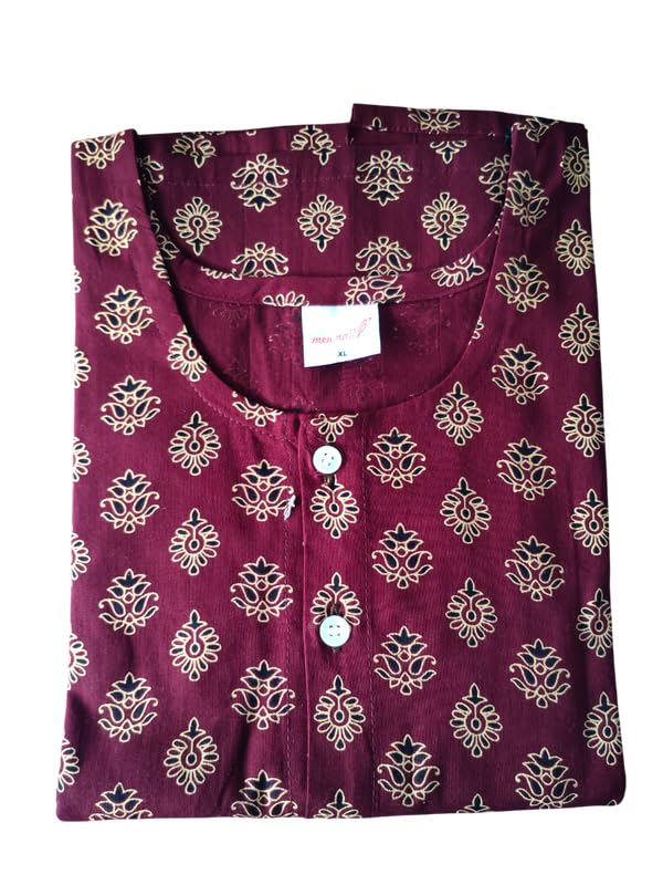 Image of MENMAII Women's [L-4XL] Full Open /Front Buttoned [a Kind of Adaptive Clothing] Multipurpose Nighty for Maternity /Pregnancy /Elderly /Patient /Feeding /Hospital Purpose Nighty Calf Length