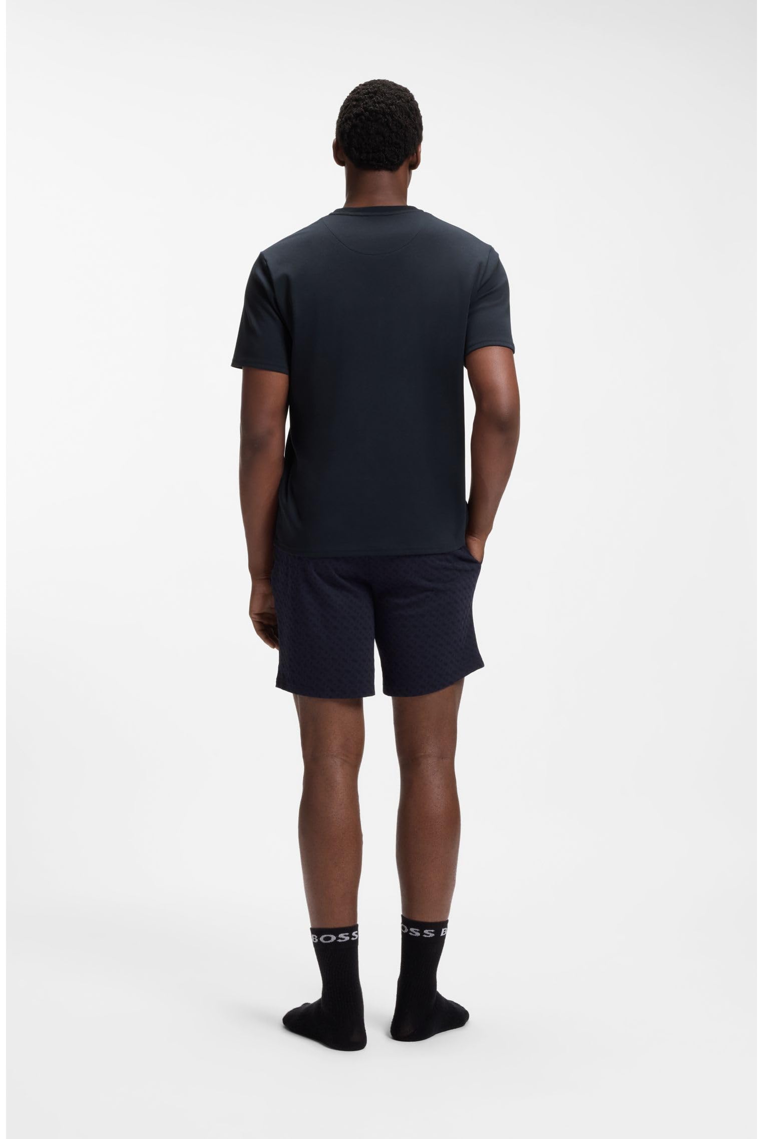 BOSS Herren Relax Short Set Zweiteiliges Pyjama-Set aus Baumwolle