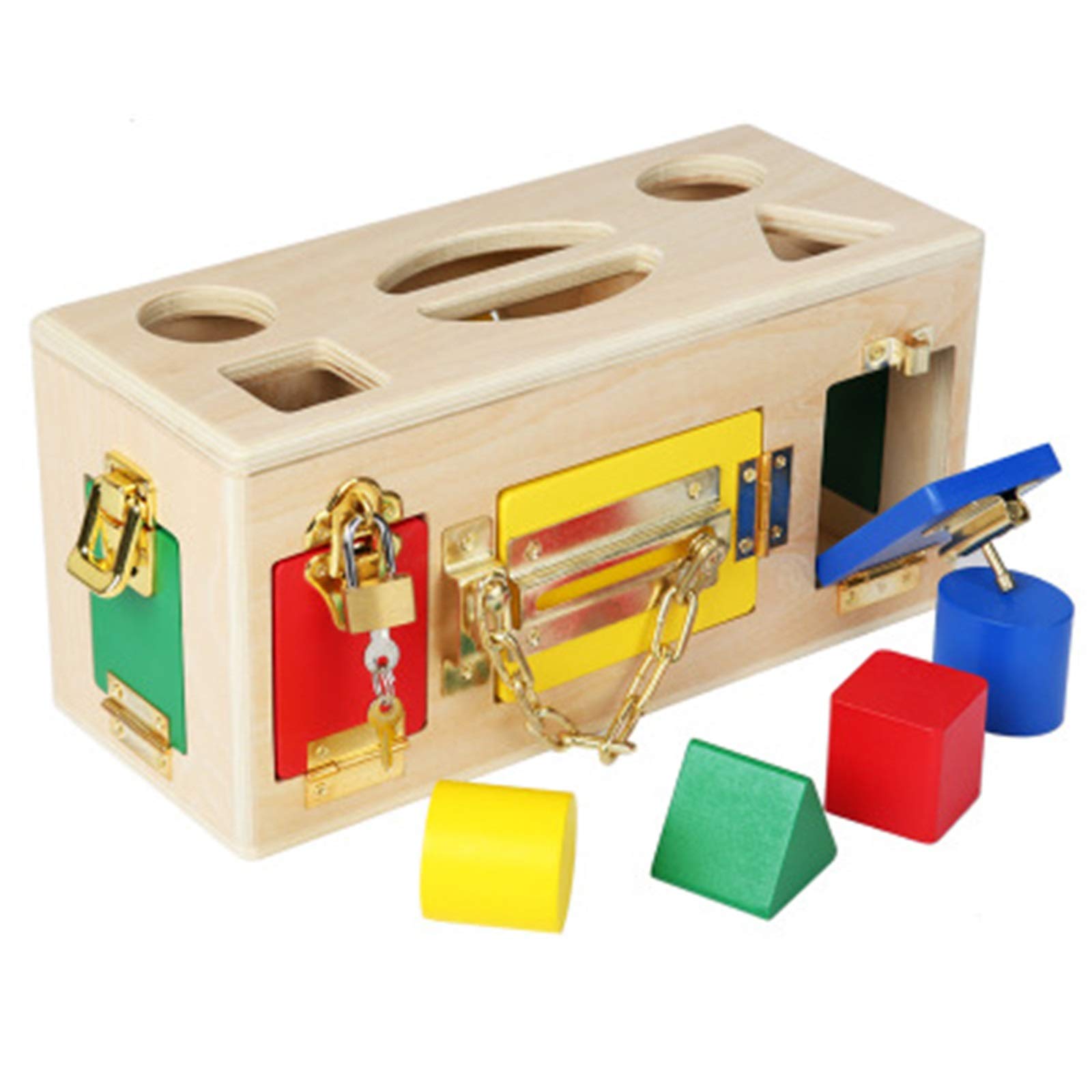 Amazon.co.jp: 鍵おもちゃ ロックボックス玩具学習教育玩具