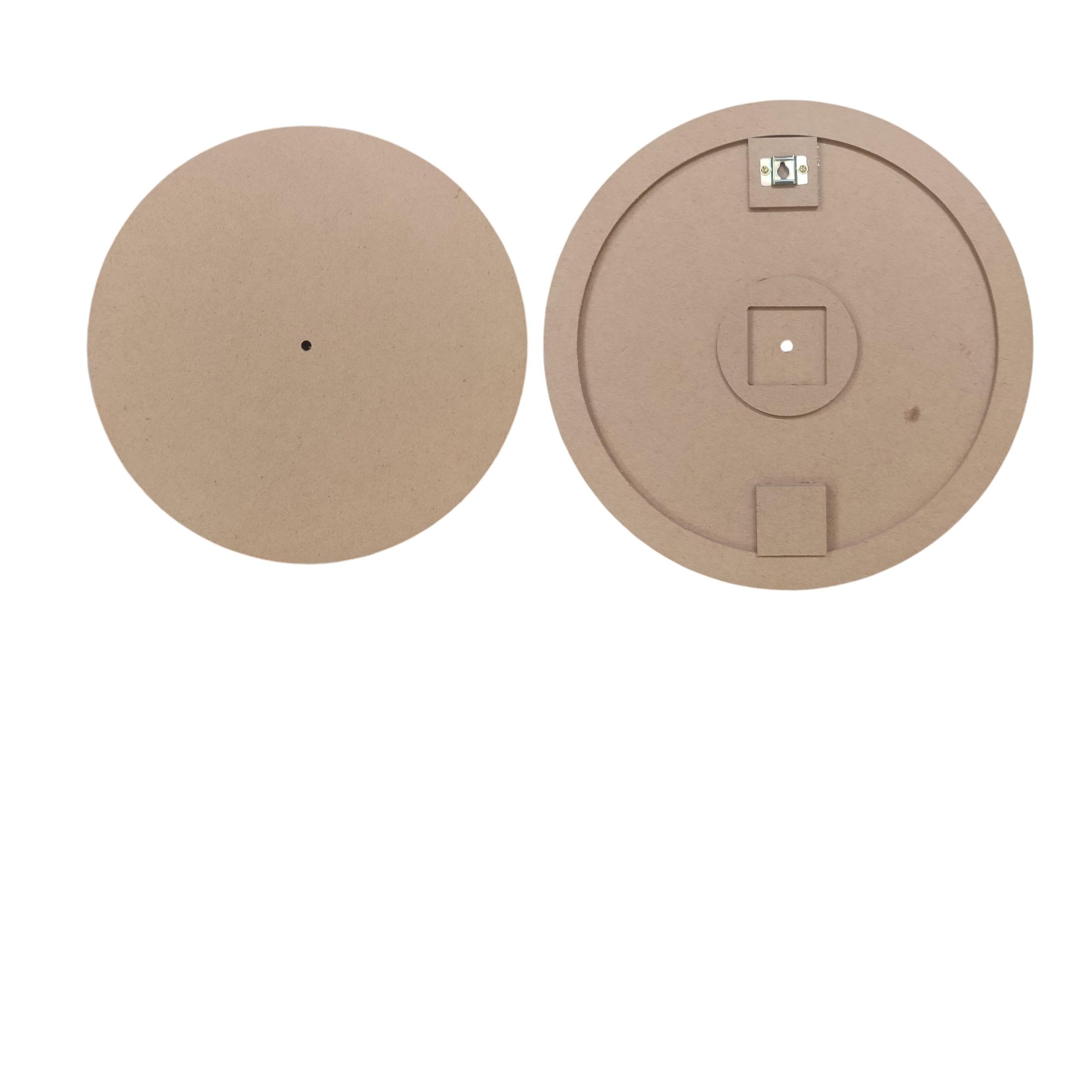 Drip Resin 14-Inch Round MDF Clock Board for Resin Art - Pre-Routed Blank Cutout with Clock Machine Slot & Hanging Hook | Ideal for DIY Crafts, Fluid Art, and Liupan Art-image-8