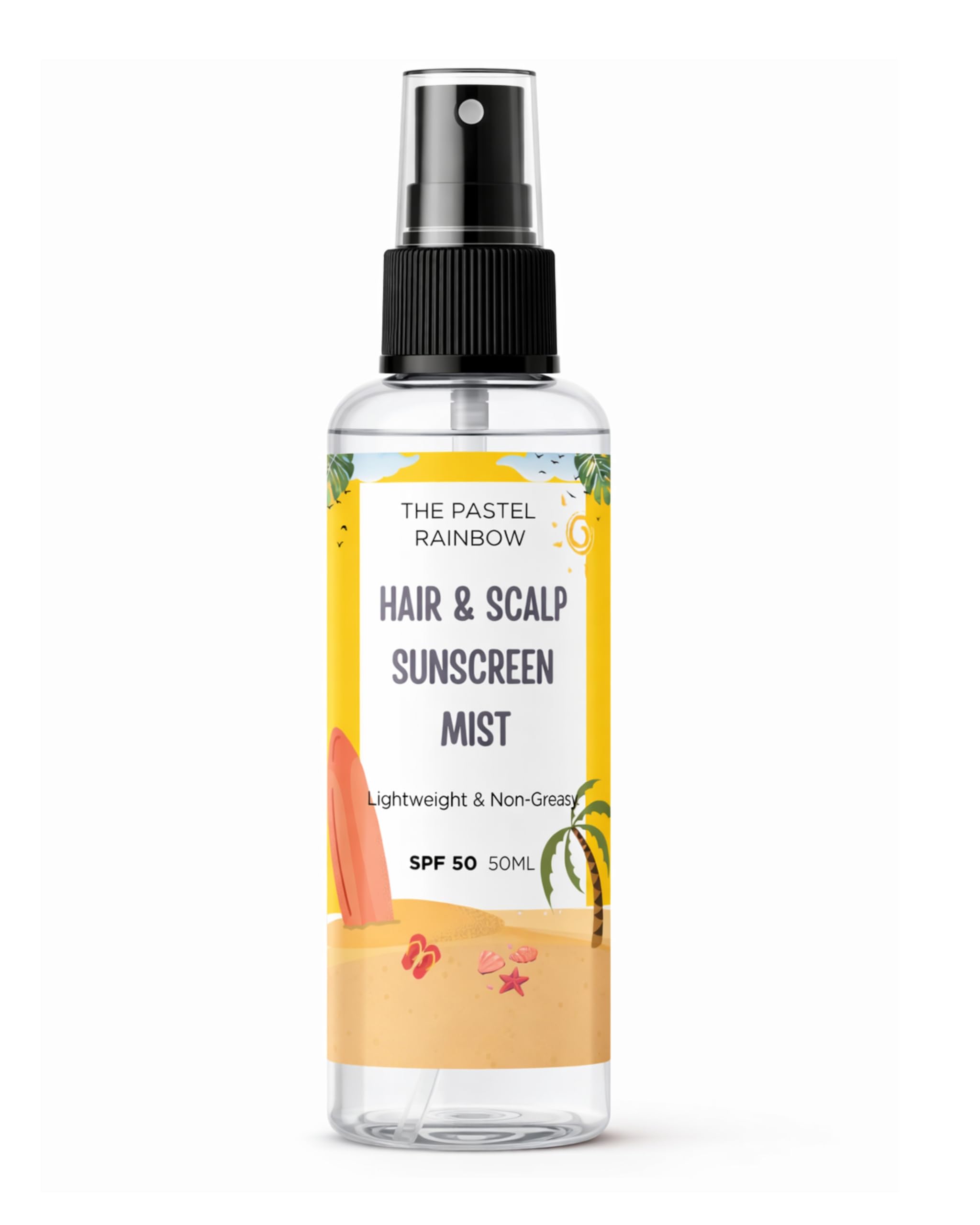 Hair and Scalp Suncreen mist SPF 50 – Non-Greasy, UV Protector for Men and Women | Color-Safe, UVA/UVB Protection for All Hair Types – 50ml-image-48