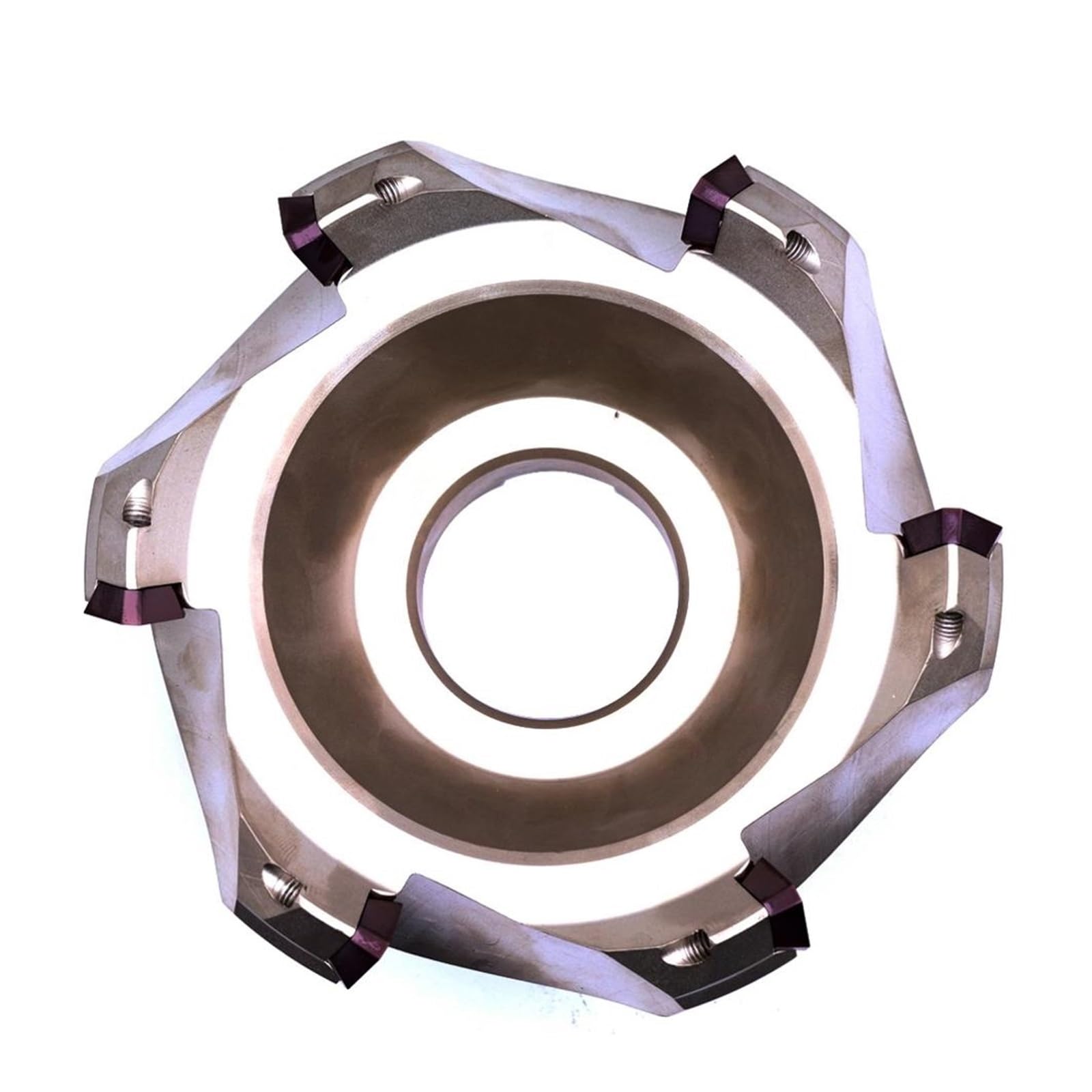 Testa di fresatura for tornio KM12R50-22-4T Quattro inserti in metallo duro SEKT1204 bloccati ad avanzamento rapido in lega di fresatura lavorazione frese for lastra di fresatura frontale(KM12R160-40-