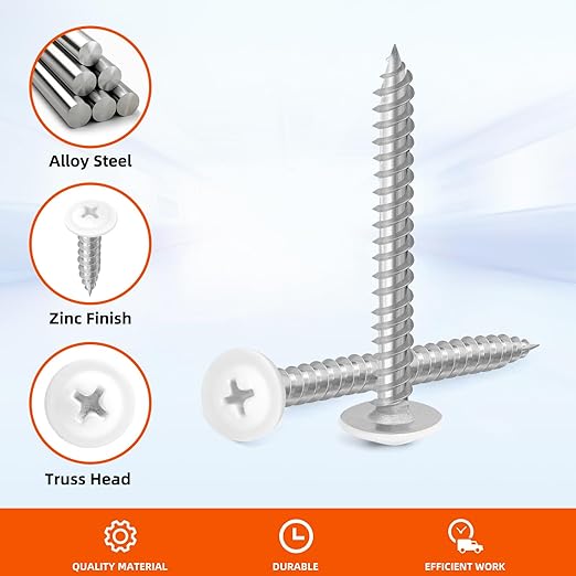 Tornillos Autorroscantes #8 x 1/2" Cabeza Truss 100 Piezas miniatura 4