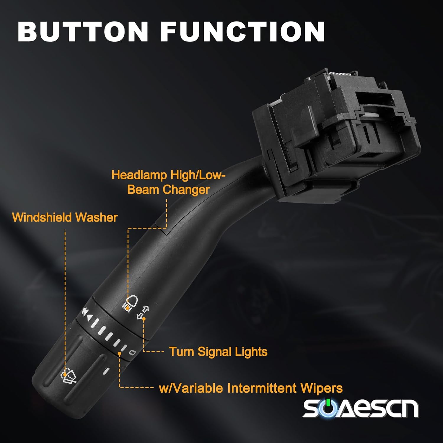 DC3Z13K359AA Combination Turn Signal Switch for 2014 Ford F150, 2014-2016 Ford F250 F350 F450 F550 Super Duty, 2013-2019 Taurus, Windshield Wiper Level Switch EC3Z13K359AA CBS2272 SW10818