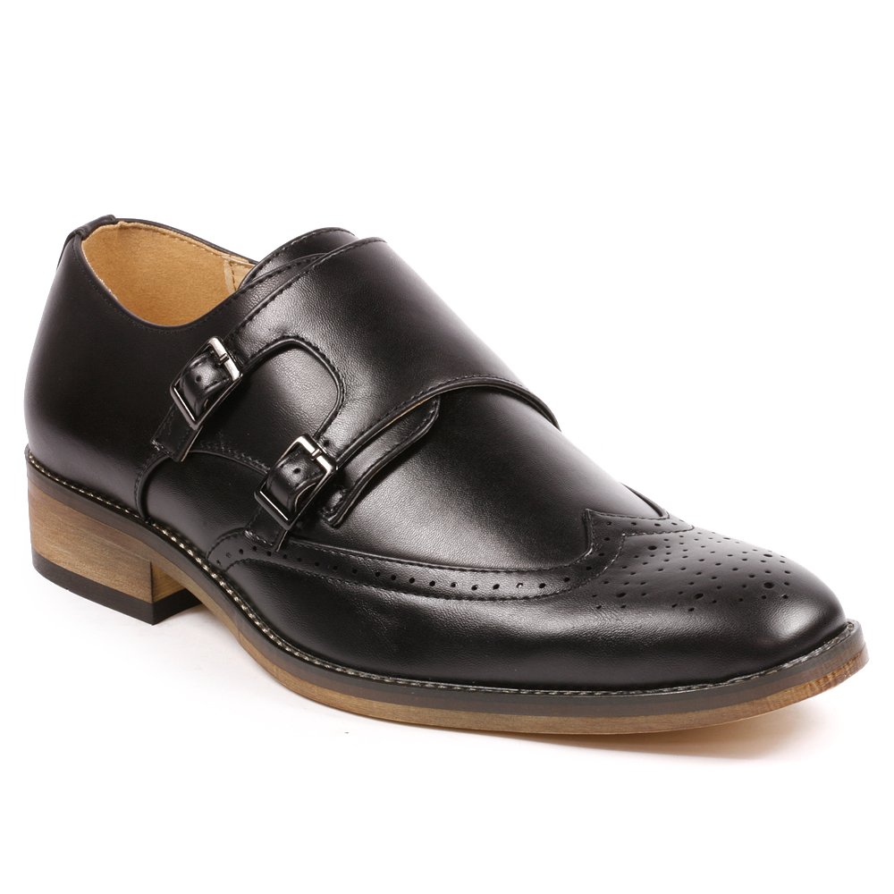 Uv Signature Uv042 Mens Double Monk Strap Wing Tip  display picture 2