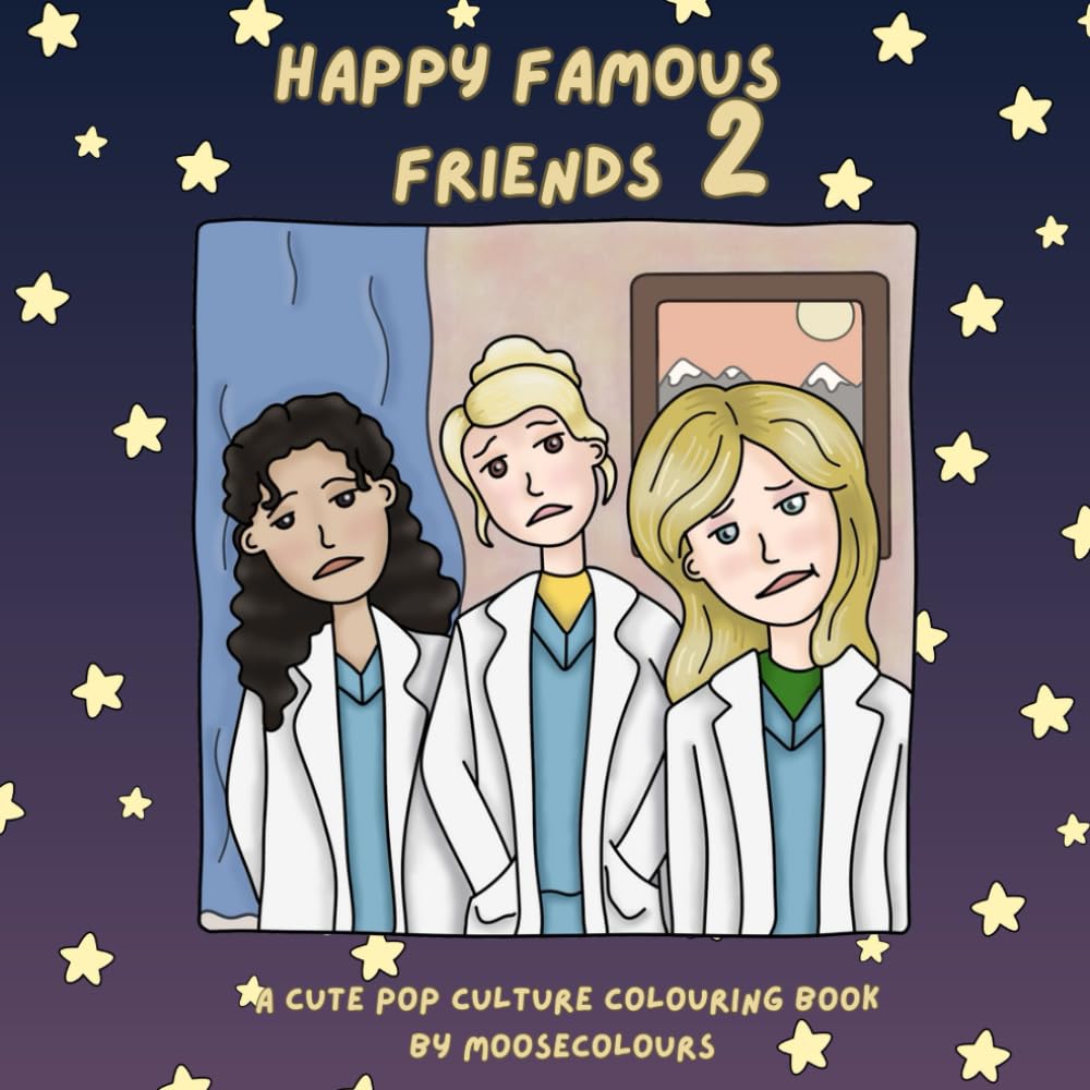 Happy Famous Friends 2: A cute pop culture colouring book