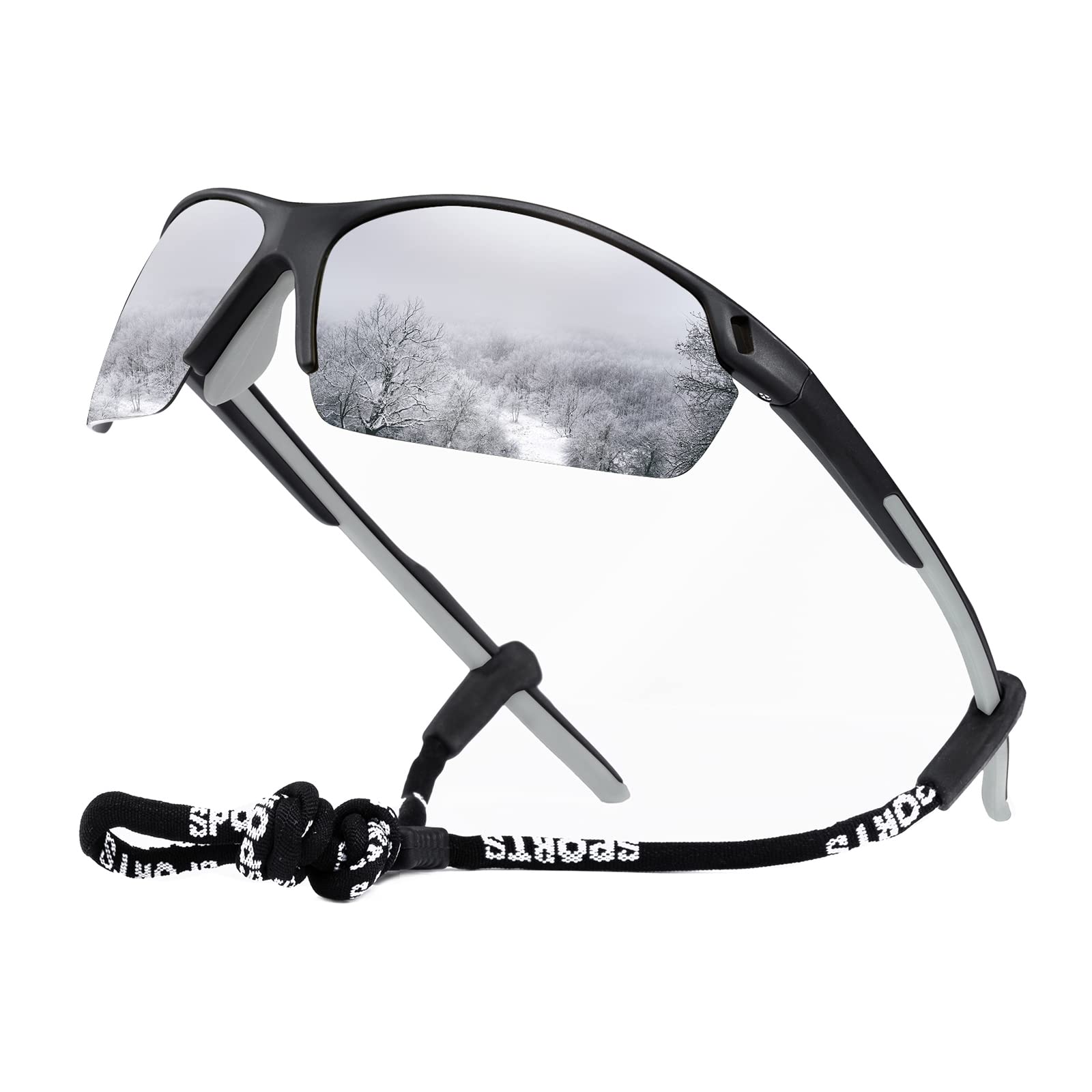 OKH Gafas de ciclismo polarizadas para hombres y mujeres, gafas deportivas al aire libre, protección UV400, gafas de sol con marco irrompible TR90