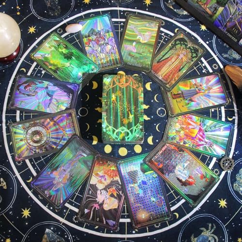 Juego de Tarot Oro Foil con Libro para Principiantes