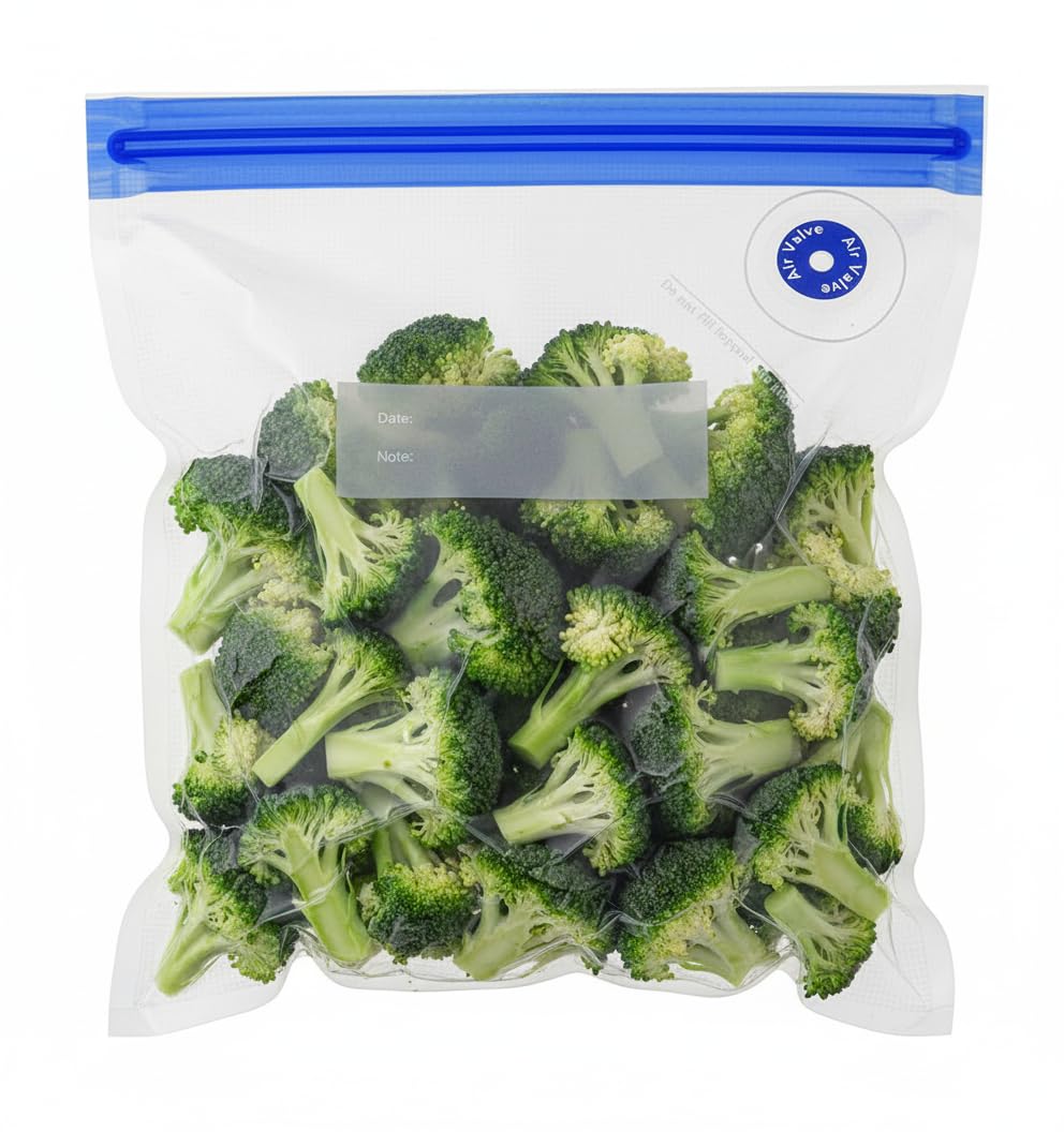 30 Pcs Reusable Vacuum Sealer Bags for Food, XL-Size (12 x 20in) BPA-Free Vacuum Storage Bags with Sealing Clips & Leak-Proof Design for Sous Vide Cooking, Freezer, Microwave Heating