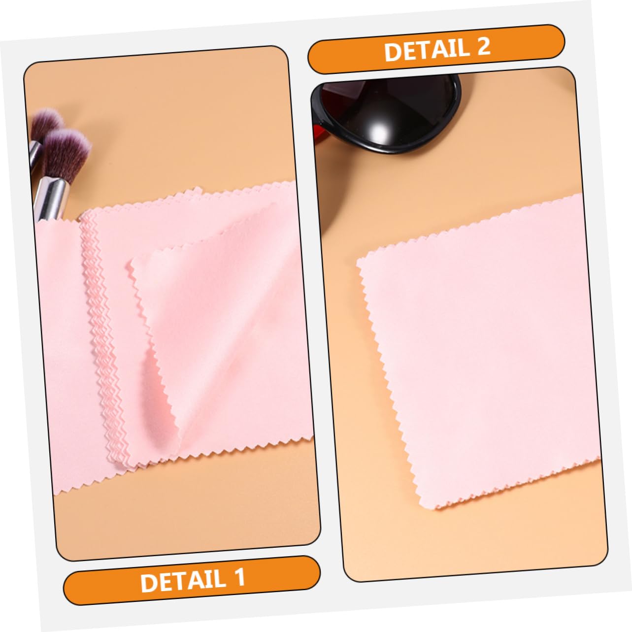GALPADA Pezzi Lavavetri Magnetico Detergenti Schermo Telecamera Prodotti Panno Occhiali Panno per La Pulizia delle Panno Lucidante per Gioielli Fibra Superfine Rosa