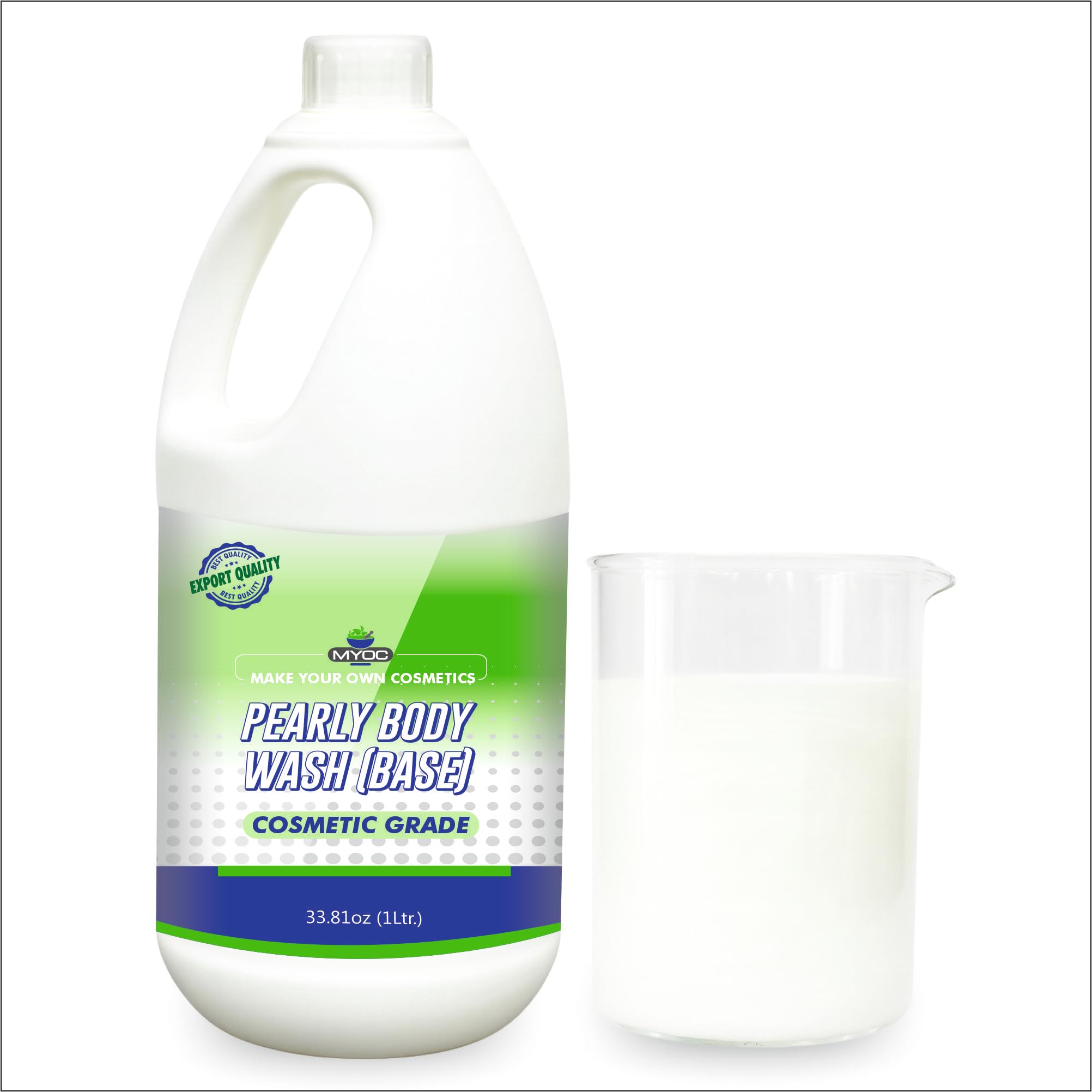 Pearly Body Wash Base Cosmetic Grade Sulphate-Free Base for DIY Shower Gel Body Cleanser Formulations Ready-to-Use Concentrate for