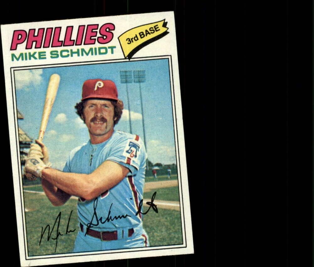 1977 Topps Baseball #140 Mike Schmidt Philadelphia Phillies Set Break 1 (See Scan for Actual MLB Trading Card you will receive)