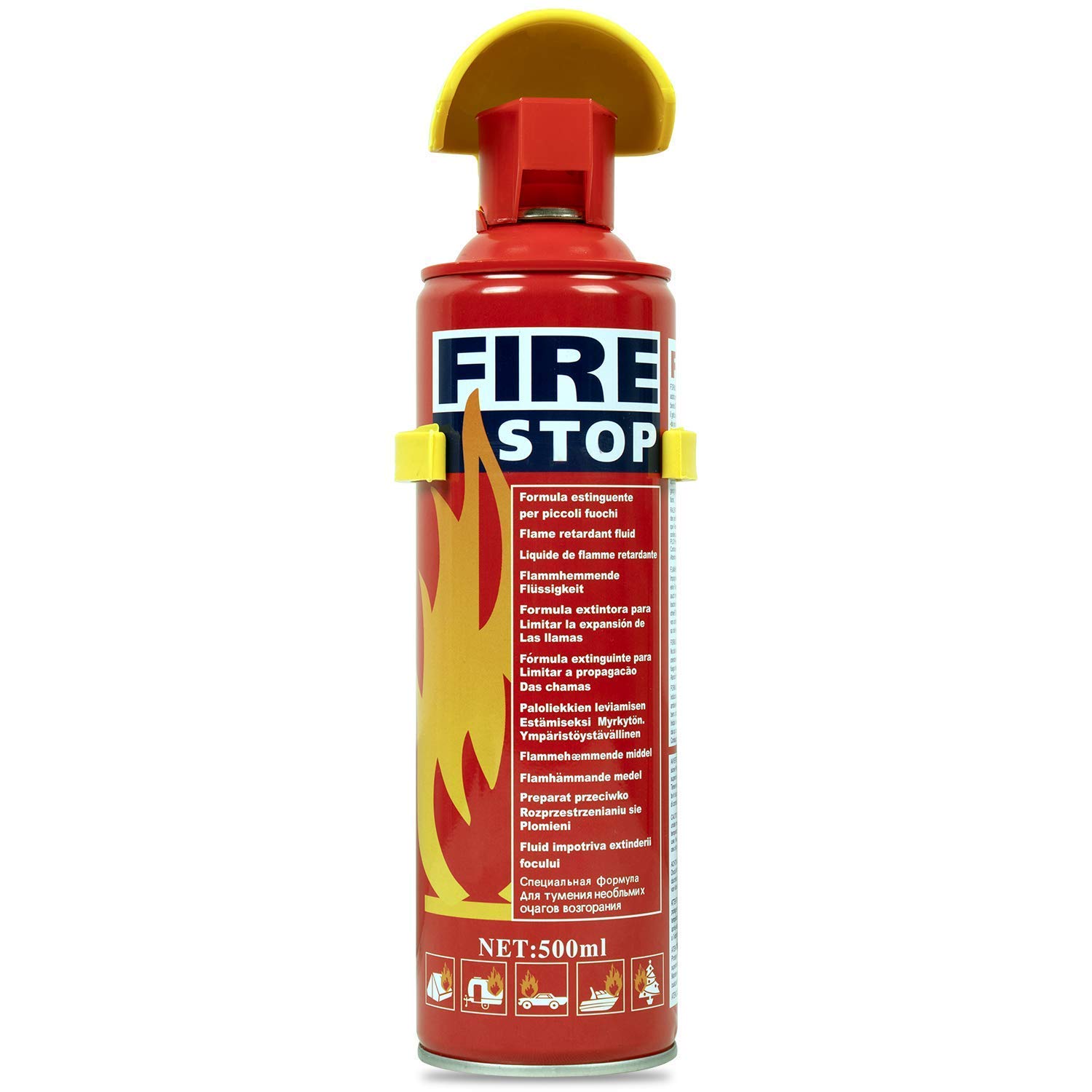 AllExtreme EXAFE1P All Purpose Fire Extinguisher Classes ABCK Gasoline, Kitchen Grease Oil and