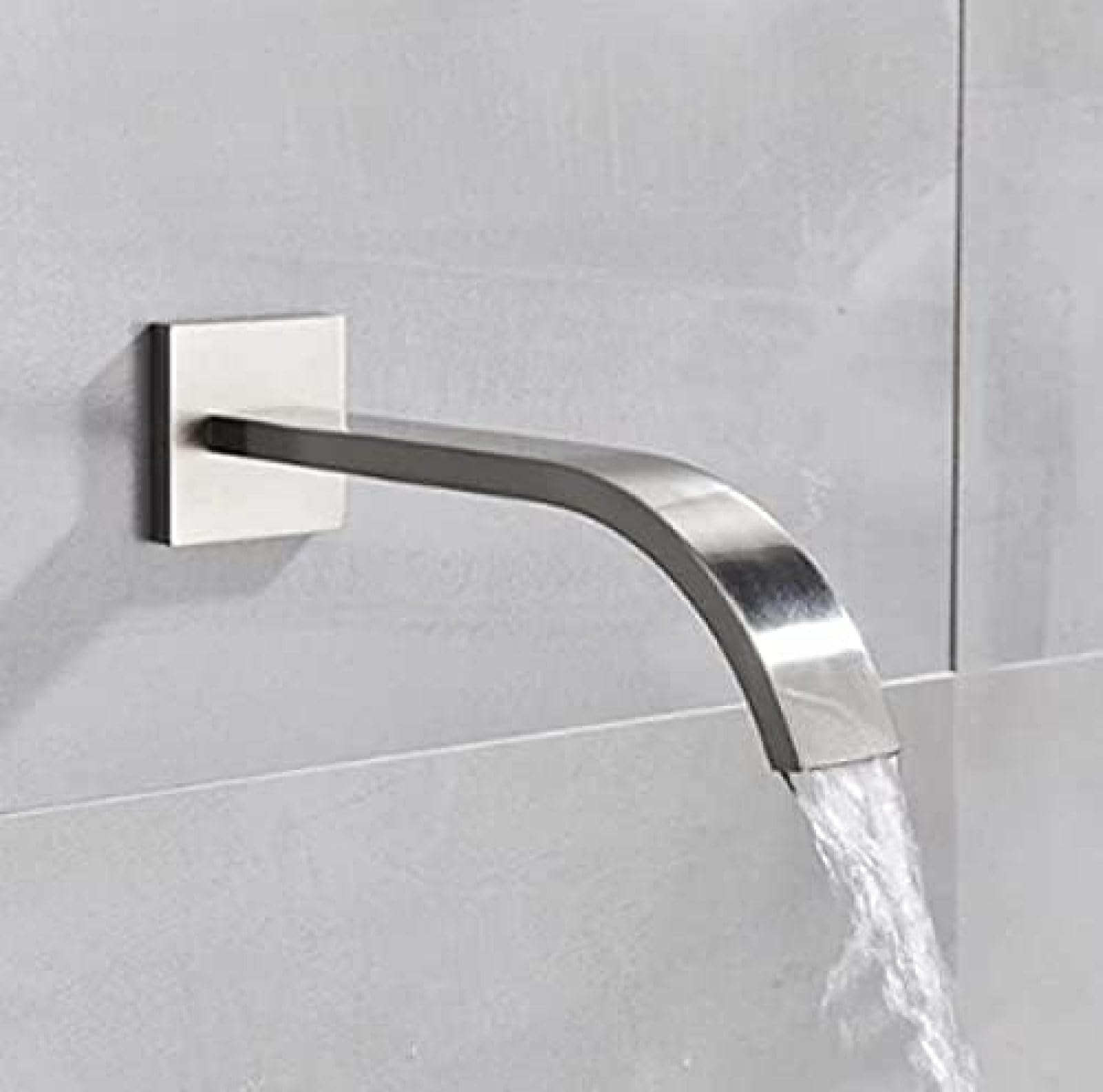 System Natryskowy Rain Shower Ścienny Z Niklowanym Wykończeniem, Bateria Wannowa 3-funkcyjnym Zestawem Natryskowym (konfiguracje 10"/16")(12 inch 3)