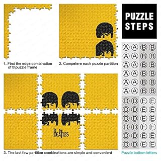 The Beatles Casse-tête De 500 Pièces pour Adultes Enfants-Groupe de Rock Musique Casse-tête 500 Jouets De Puzzle De Bricolage pour Tableau Décoratif 500pcs (52x38cm) - Les Beatles, Paul McCartney, John Lennon, RIngo Starr, George Harrison The Beatles Casse-tête De 500 Pièces pour Adultes Enfants-Groupe de Rock Musique Casse-tête 500 Jouets De Puzzle De Bricolage pour Tableau Décoratif 500pcs (52x38cm) – Image 4