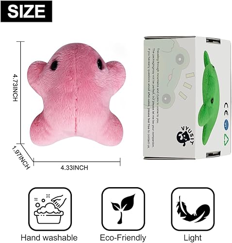 Miniatura 3 de VYUSIT Peluche de rana de frijol bebé, peluche de tamaño hecho a mano, animales de peluche con peso suave para liberar el estrés, esponjoso, relleno