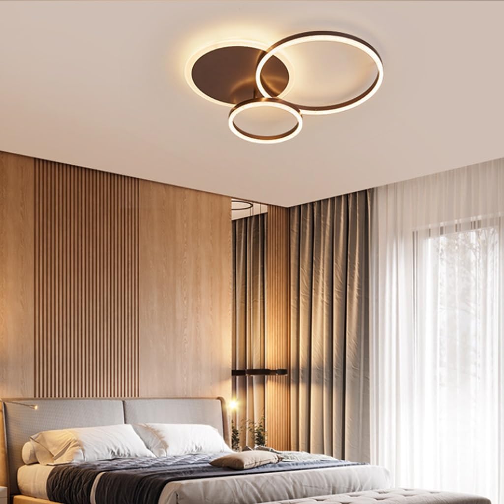 Plafoniera A LED Lampada Da Soggiorno Design Anello Lampada Da Soffitto Metallo Con Telecomando Plafoniera In Acrilico Dimmerabile Lampada Da Camera Bambini Camera Letto Luci Lampadario ( Color : Marr