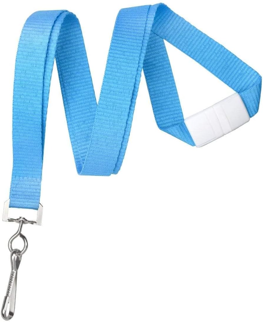 Specialist ID Bulk 25 Pack - Bright Wide Lanyards for Name Badges with Safety Breakaway Neck Clasp & ID Badge Holder J Clip - High Visibility Neon for Name Tag, Keys, Cruise, Student ID (Assorted)
