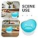 COOLHIYA 2Pcs Spill Proof Scoop Bowl with Non-Skid Suction Base Adaptive Self-Feeding Dinnerware for Elderly Toddler Disabled Handicapped from Stroke Tremor