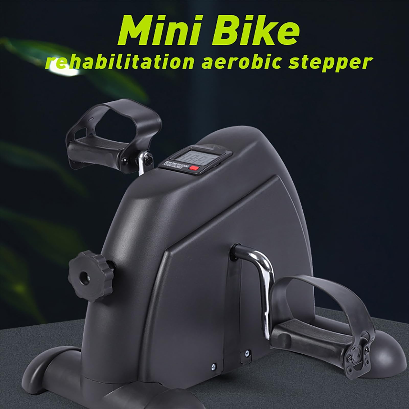 Rower Pod Biurkiem Do Ćwiczeń Na Pedały, Mini Rower Treningowy Z Cyfrowym Wyświetlaczem LCD, Regulowany Opór Pedału I Automatyczne Liczenie, Oszczędność Miejsca I Lekkość, Do Ćwiczeń Nóg, Rąk