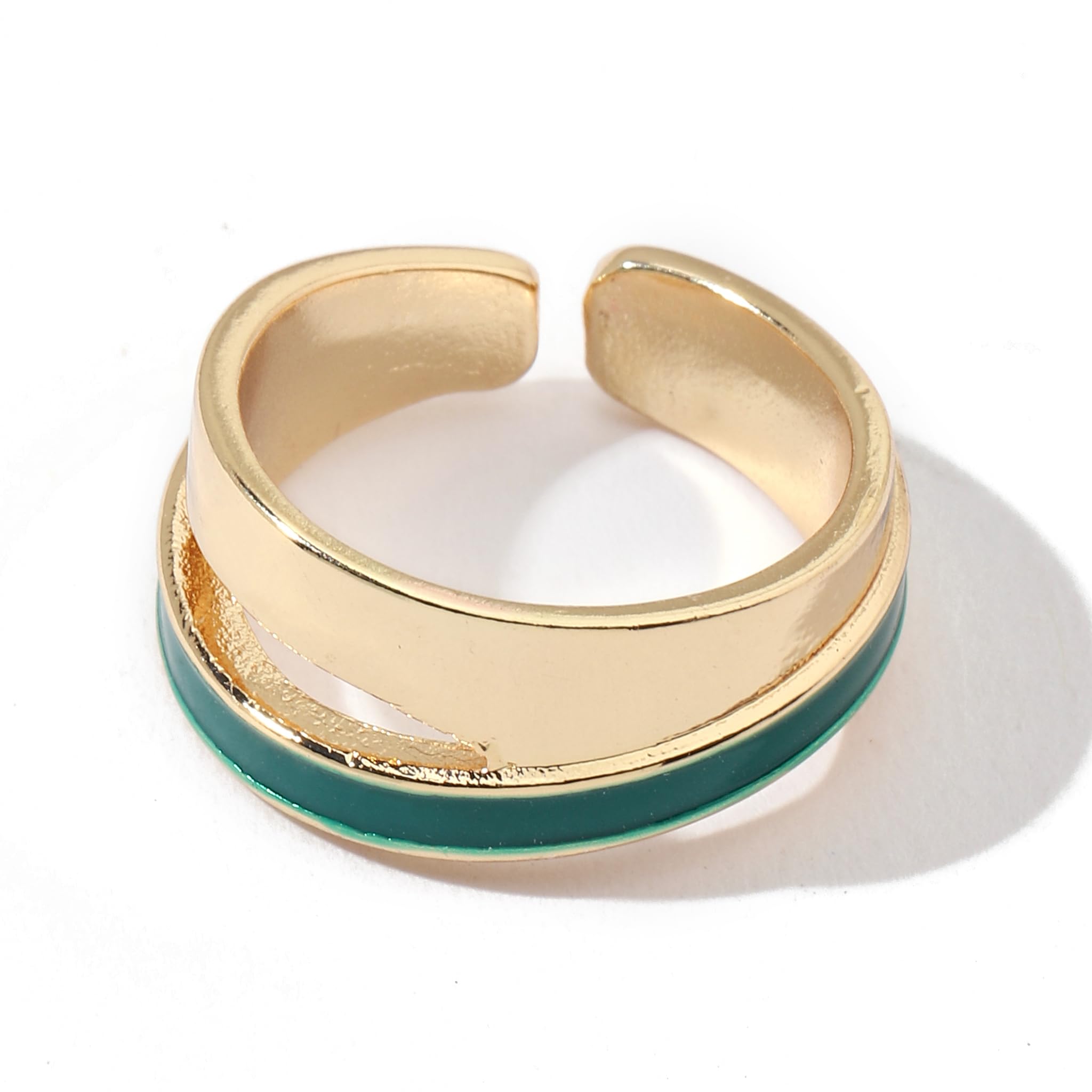 SALTY Fashion Rumi Enamel Finger Ring for Women & Girls | Fancy | Adjustable | Stylish & Minimal | Birthday Gift | Aesthetic Jewellery | Accessories for Everyday Wear (B0CZTSCVW9) Amazon Price History, Amazon Price Tracker