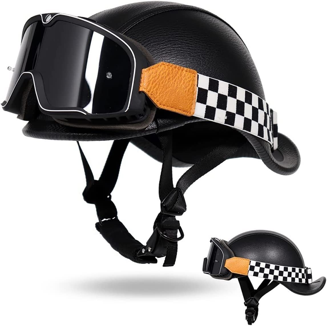 Open Face Motorcycle Helmet Retro Vintage Casque Mopeds Vespa Motorbike Jet DOT ECE Helm From Motorcycle Intercom - Price 262.86 - View #6