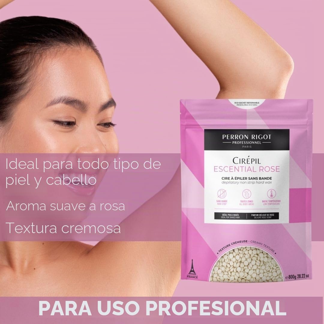 Cirepil Escential Rose - Cera caliente (805 g)